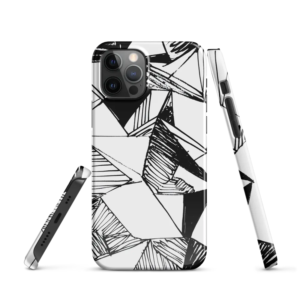 Dynamic Geometry in Ink | Phone Case |  12 Pro | Snap Case | Glossy