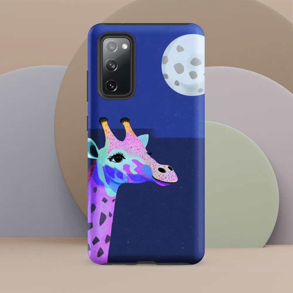 Whimsical Giraffe Under the Stars