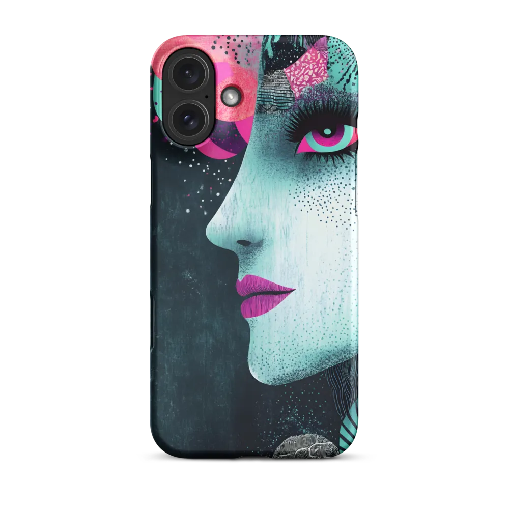 Mystical Beauty in Blue and Pink | Phone Case |  16 Plus | Snap Case | Matte