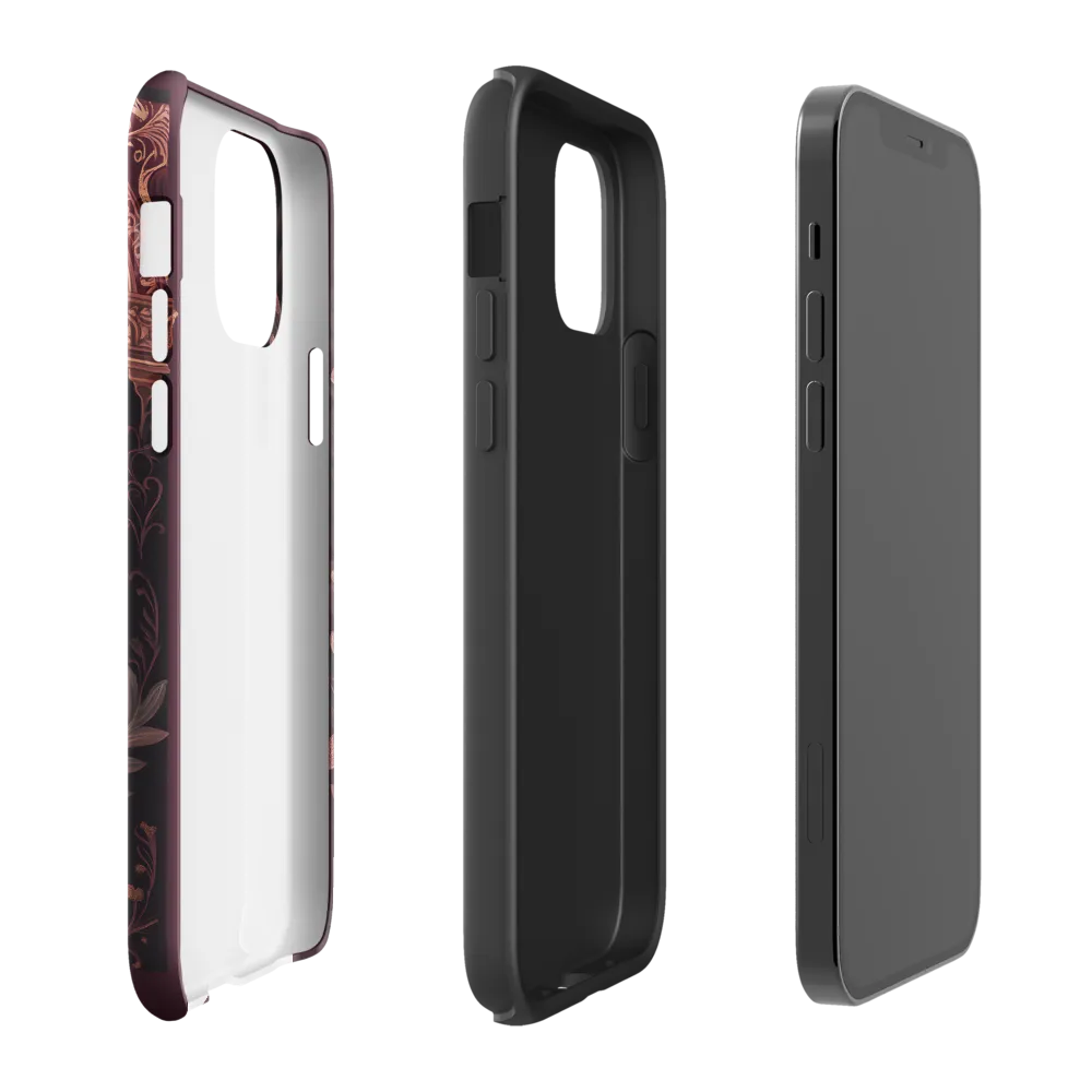 Ethereal Elegance: A Floral Representation | Phone Case |  12 Pro | Tough Case | Glossy