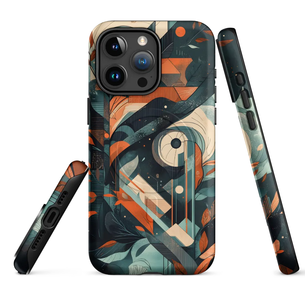 Nature's Geometric Dance | Phone Case |  15 Pro Max | MagSafe® Tough Case | Matte