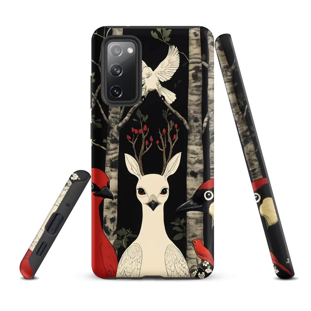 Whimsical Gathering: A Dance of Birds | Phone Case |  S20 FE | Tough Case | Matte