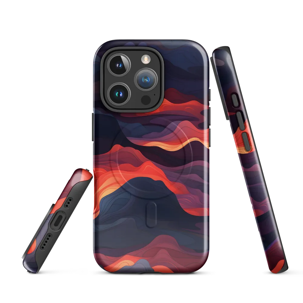 Ethereal Waves of Color | Phone Case |  16 Pro | MagSafe® Tough Case | Glossy