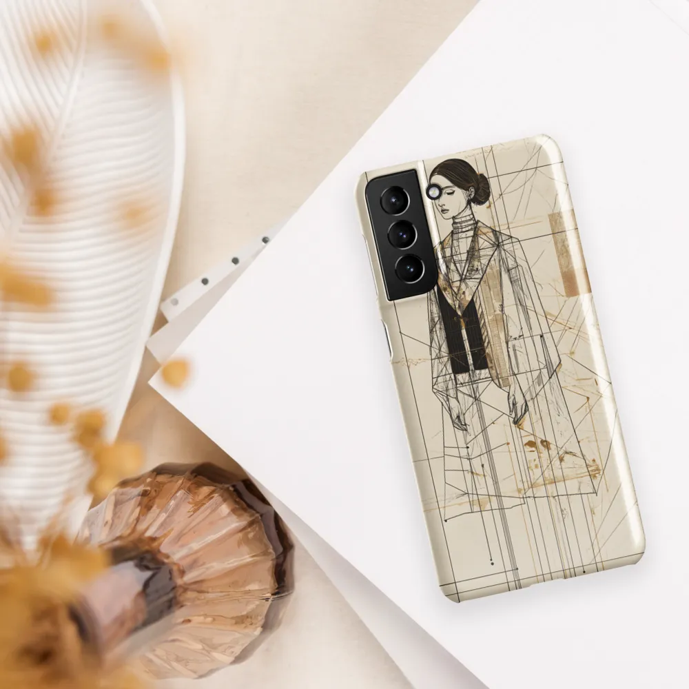 Elegance in Lines | Phone Case |  S21 Plus | Snap Case | Glossy