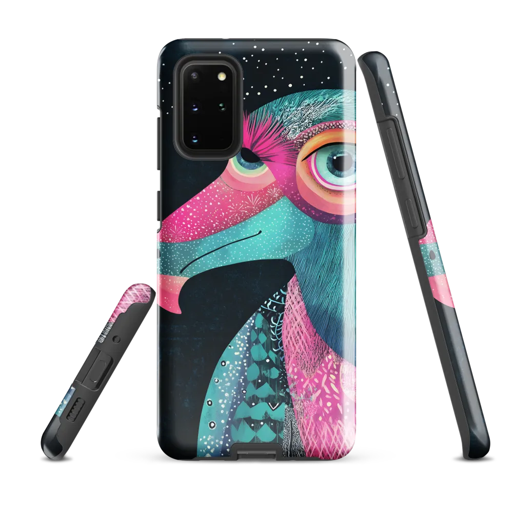 Whimsical Vulture: A Dance of Colors