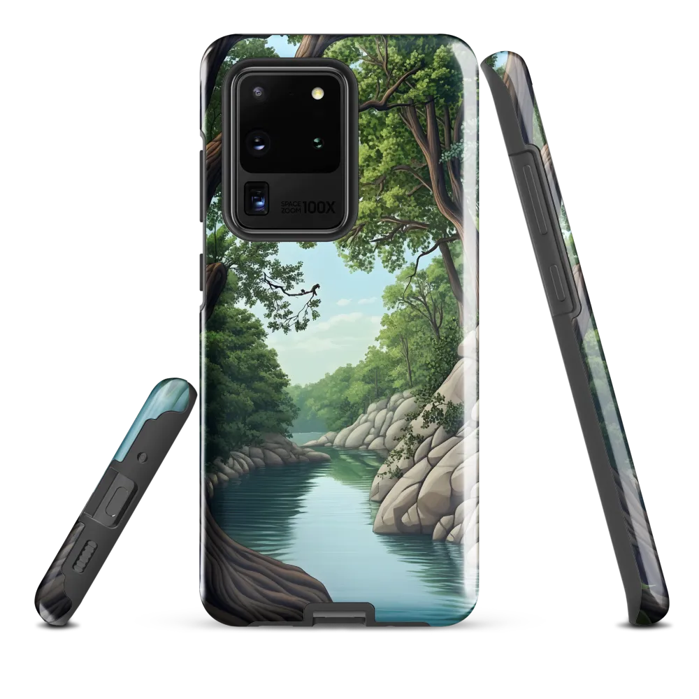 Tranquil Reflections: A Serene River Landscape
