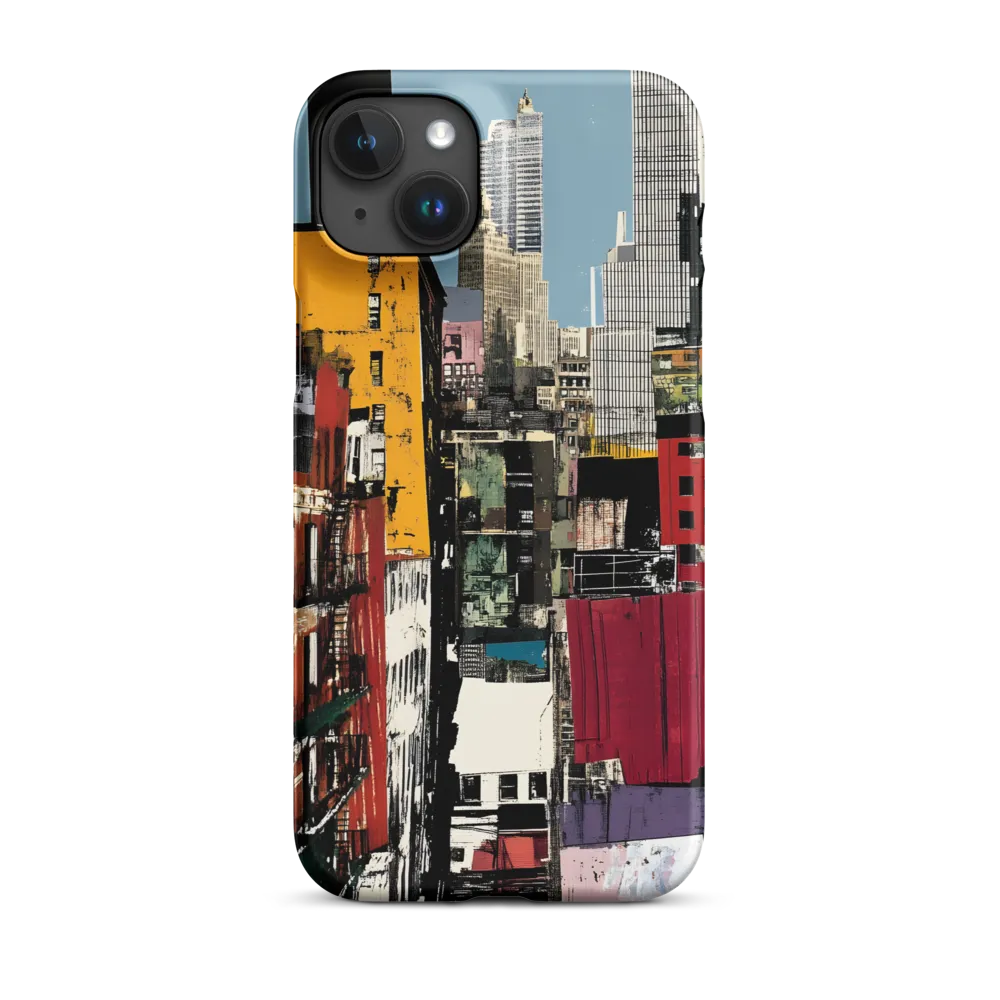 Urban Collage: A Vivid Cityscape | Phone Case |  15 Plus | Snap Case | Matte