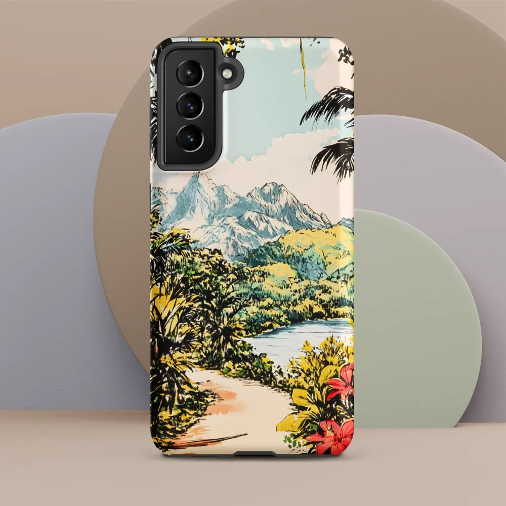 Tropical Serenity | Phone Case |  S21 Plus | Tough Case | Matte