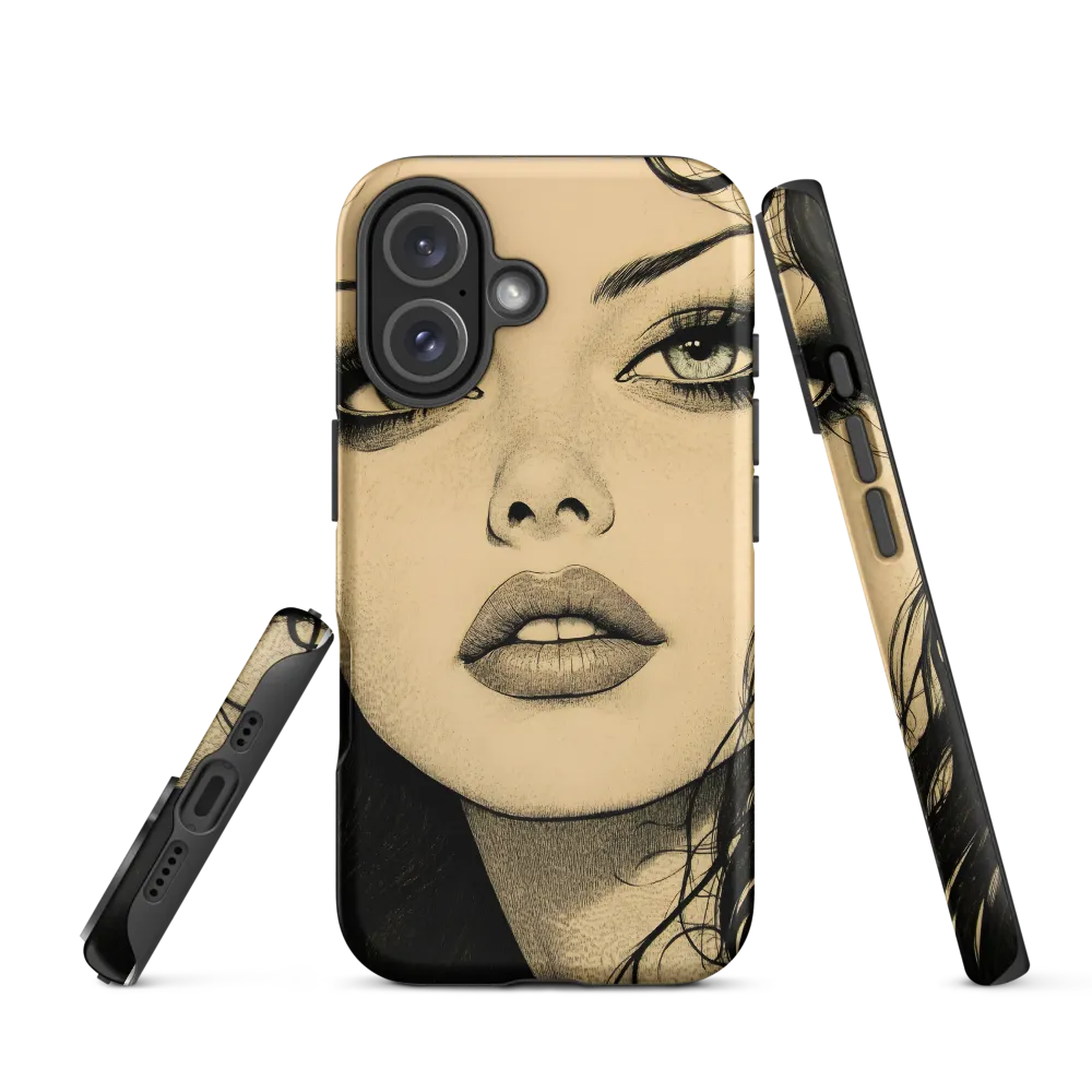 Enigmatic Gaze | Phone Case |  16 | Tough Case | Matte