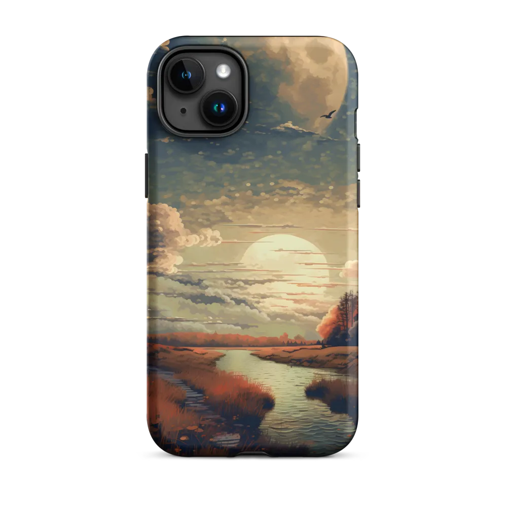 Whispers of Dusk: A Tranquil River Landscape