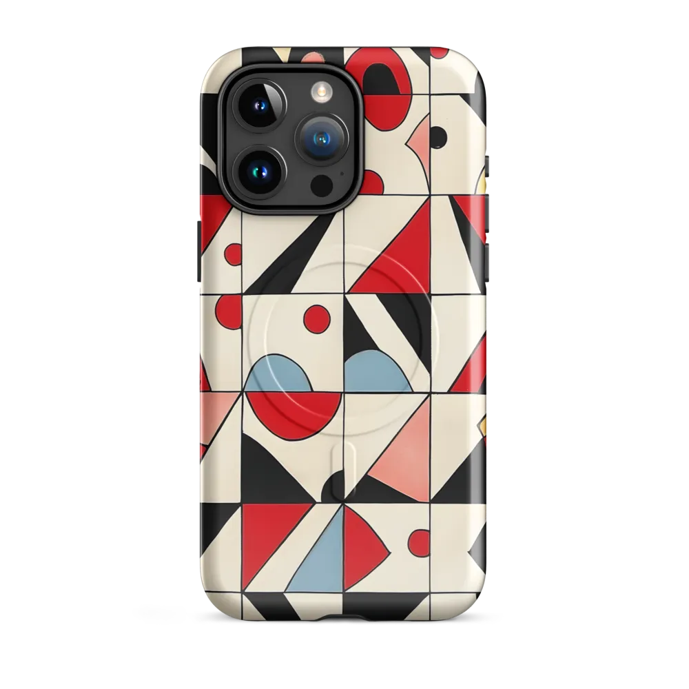 Dynamic Geometric Harmony | Phone Case |  15 Pro Max | MagSafe® Tough Case | Glossy