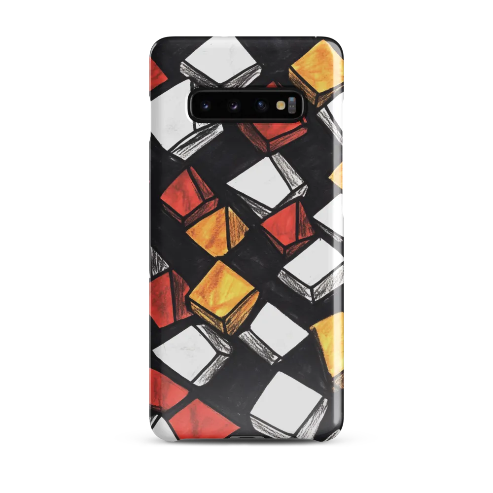 Dynamic Blocks | Phone Case |  S10 Plus | Snap Case | Glossy