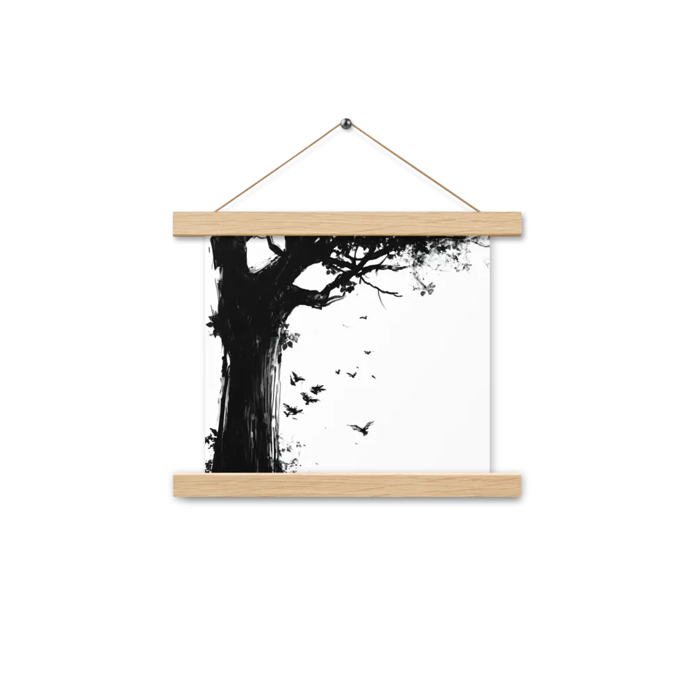 Whispers of Nature | Poster With Oak Wood Hanger | 10″×10″