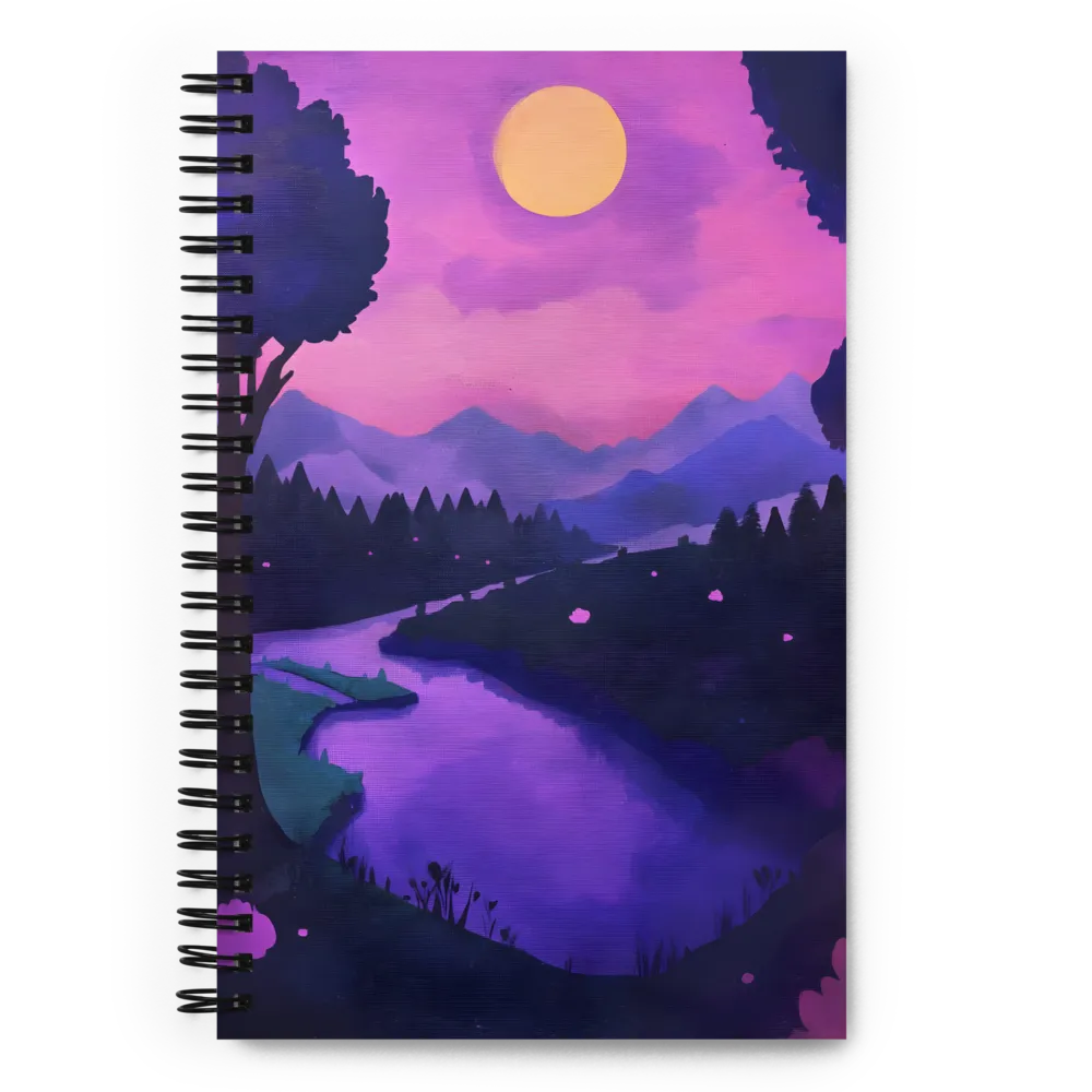 Under the Serene Moonlight | Spiral Notebook