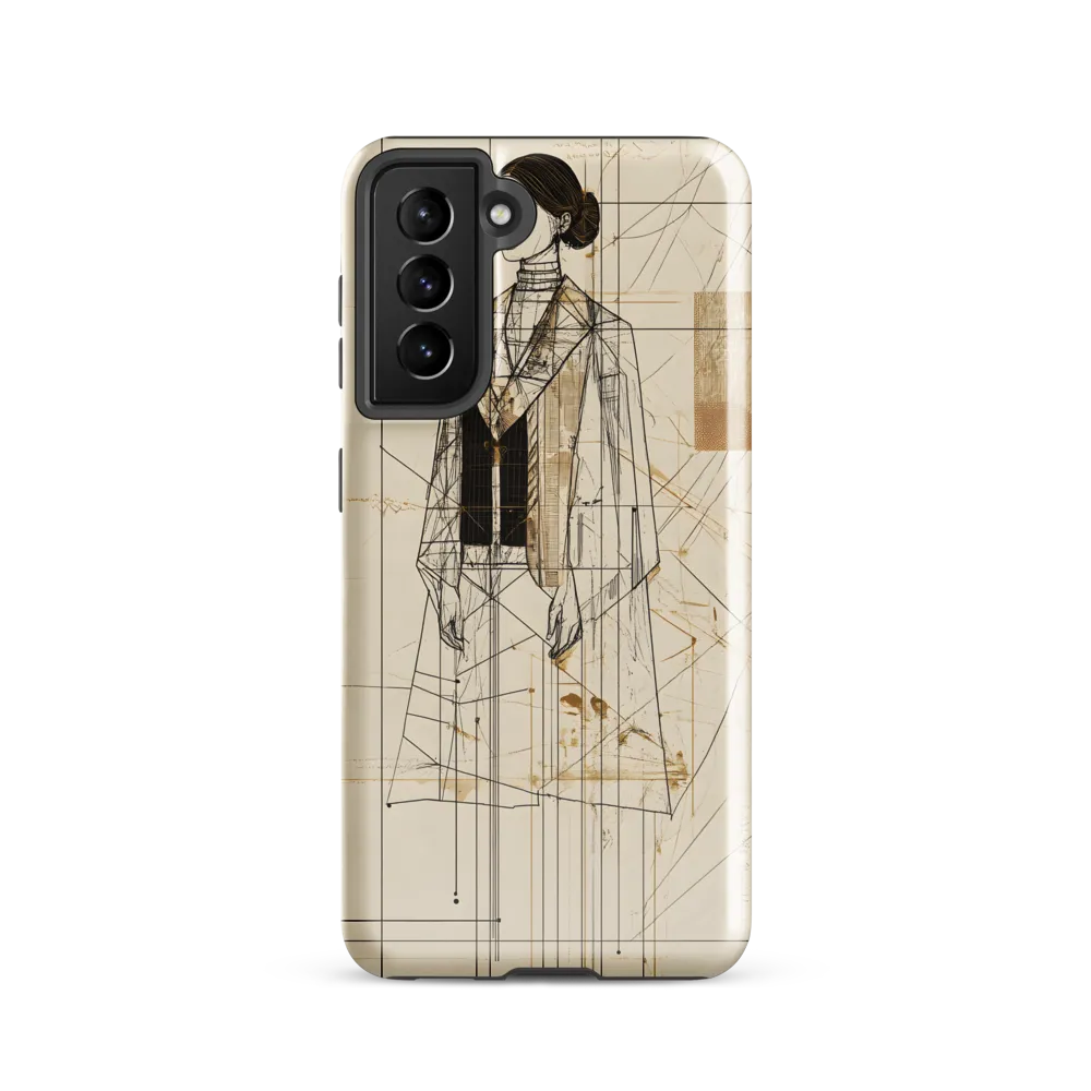 Elegance in Lines | Phone Case |  S21 | Tough Case | Glossy
