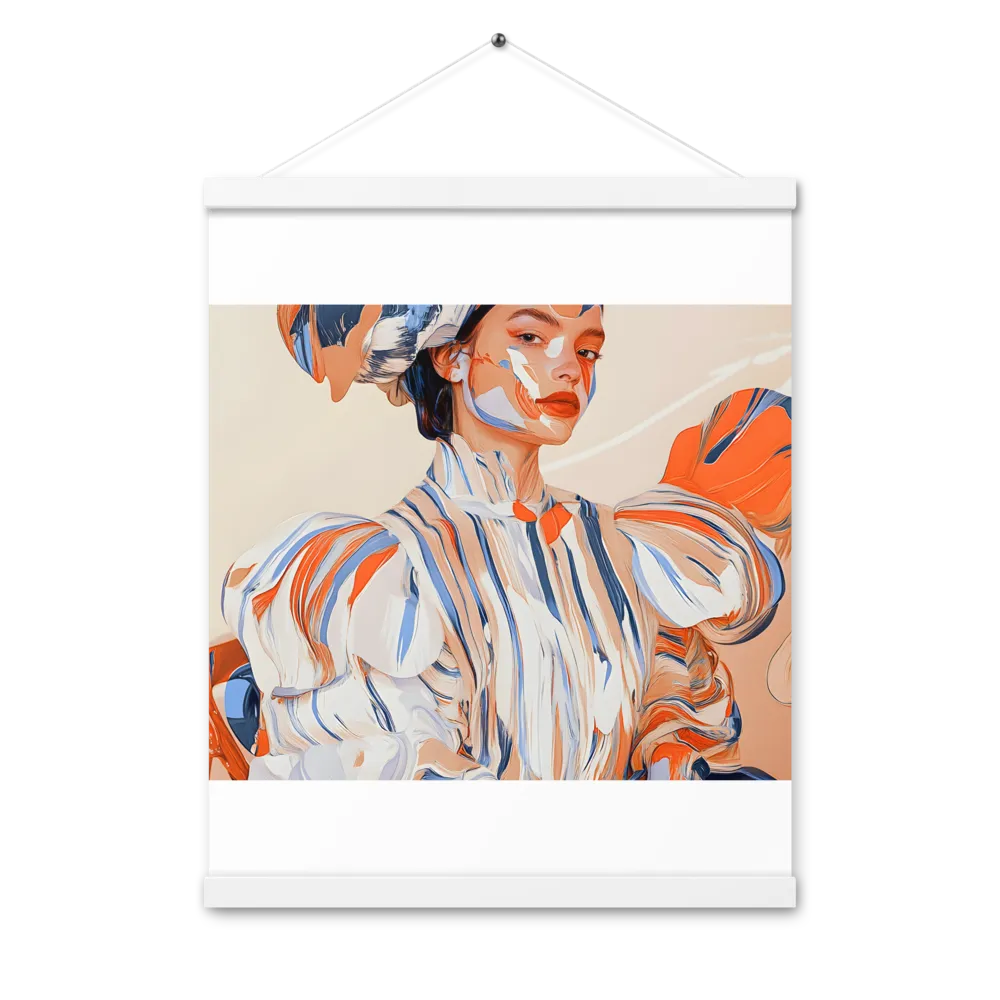 Vibrant Elegance | Poster With White Wood Hanger | 16″×20″
