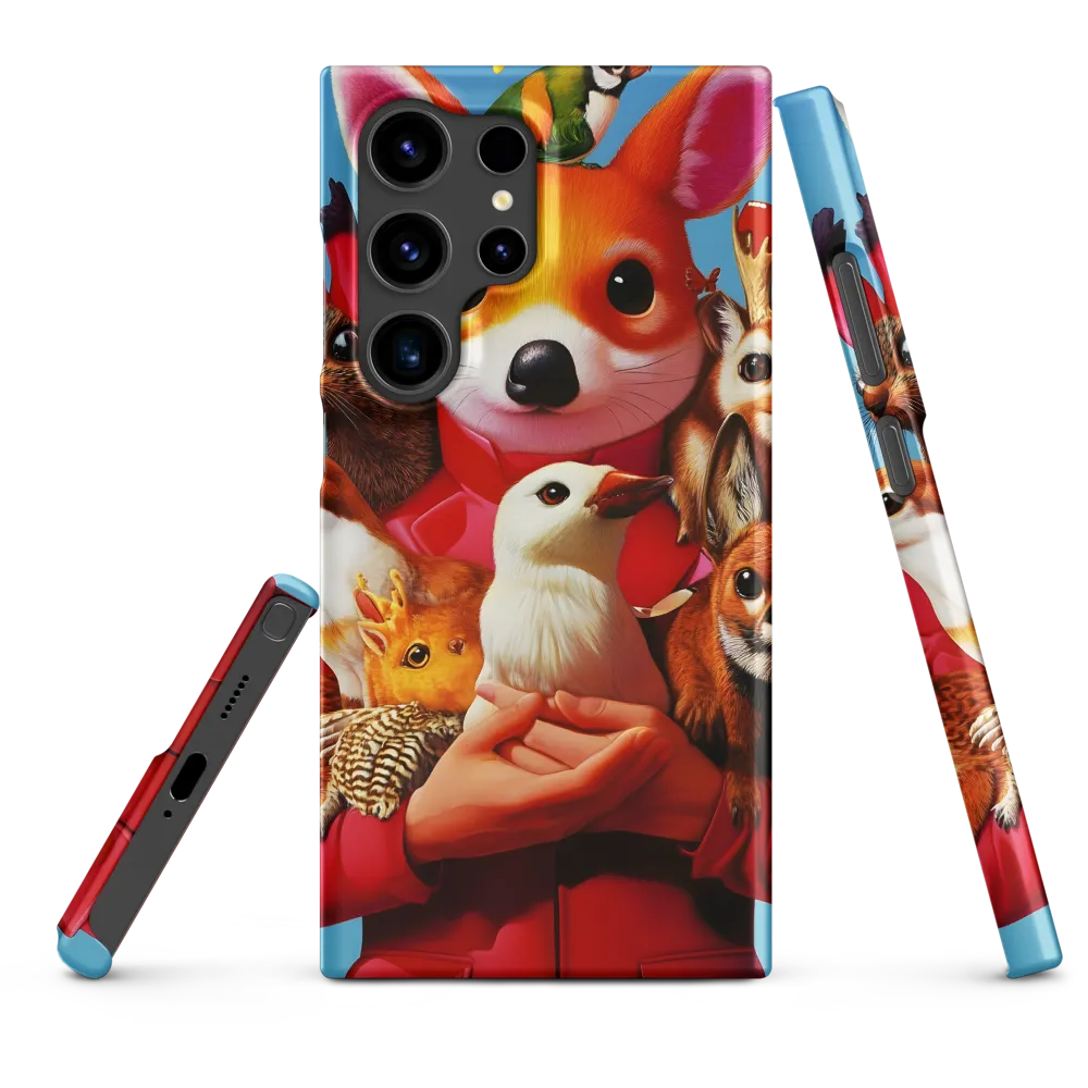 Harmony in Whimsy: A Modern Animal Ensemble | Phone Case |  S24 Ultra | Snap Case | Matte