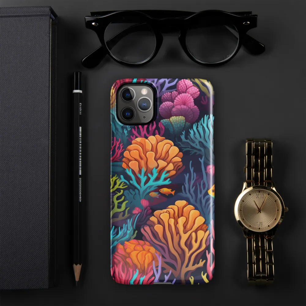 Underwater Harmony: A Coral Reef Wonderland | Phone Case |  11 Pro Max | Snap Case | Glossy