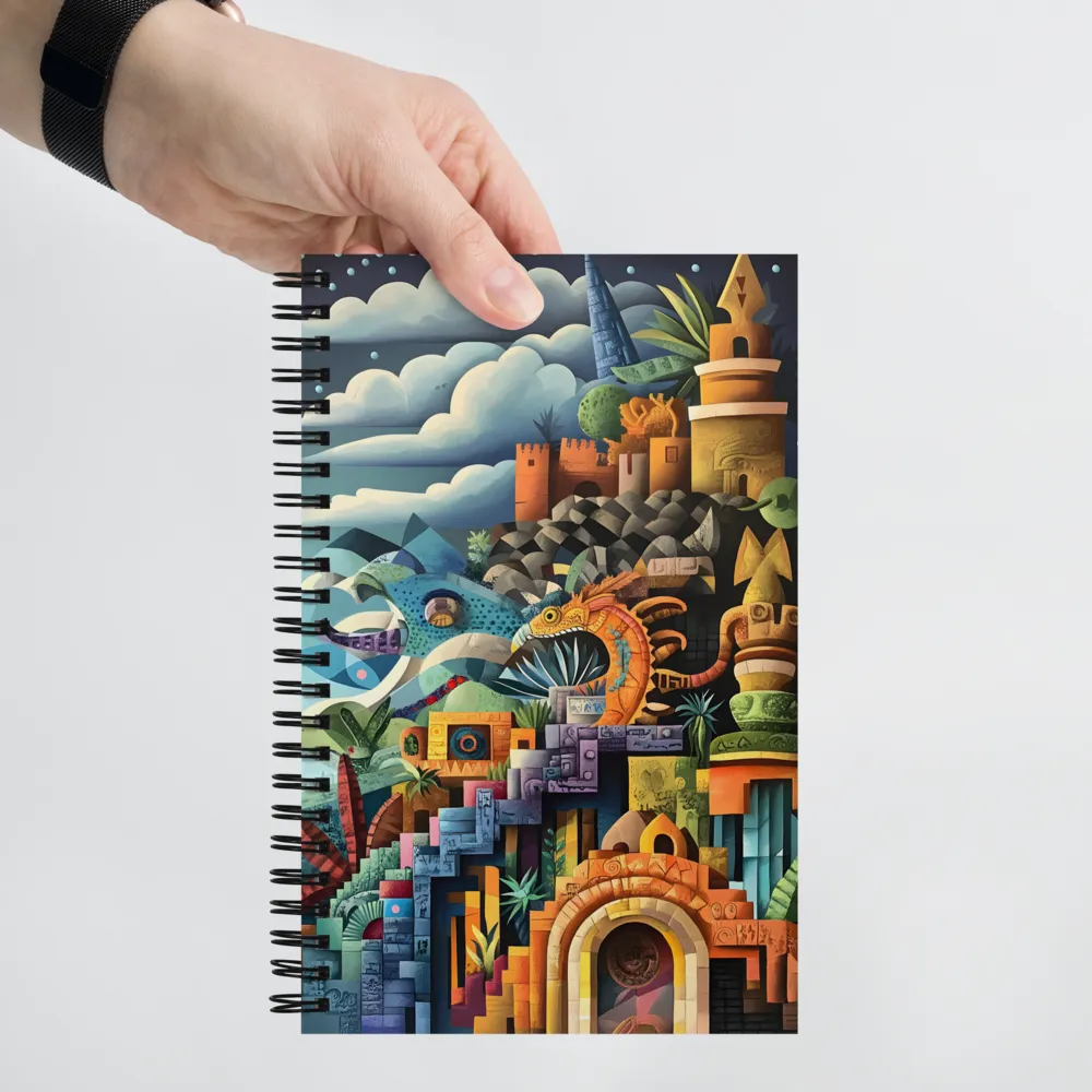 Embrace of the Mythical Landscape | Spiral Notebook