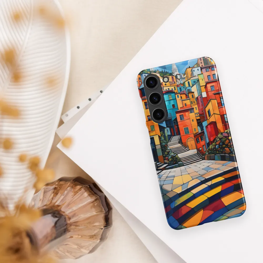 Vibrant Village: A Cubist Journey