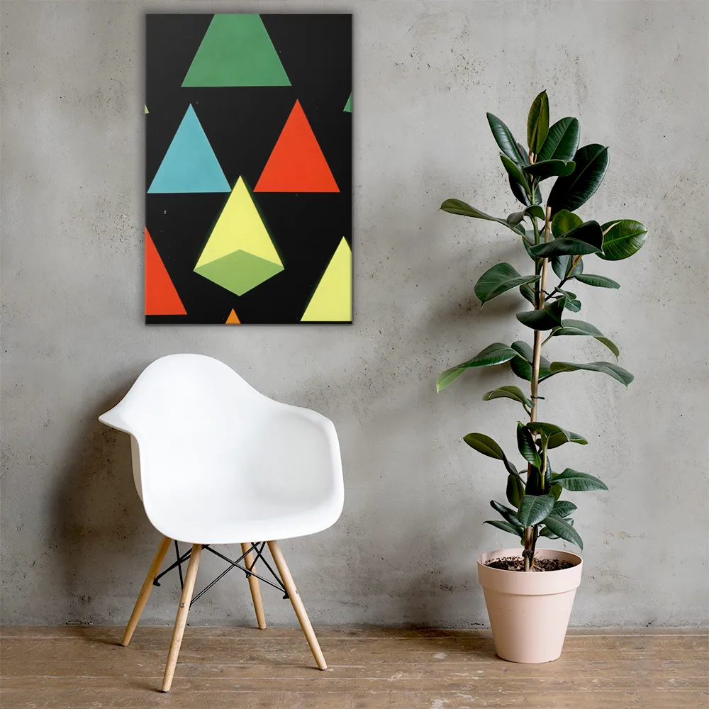 Geometric Harmony in Color | Canvas | 24″×36″