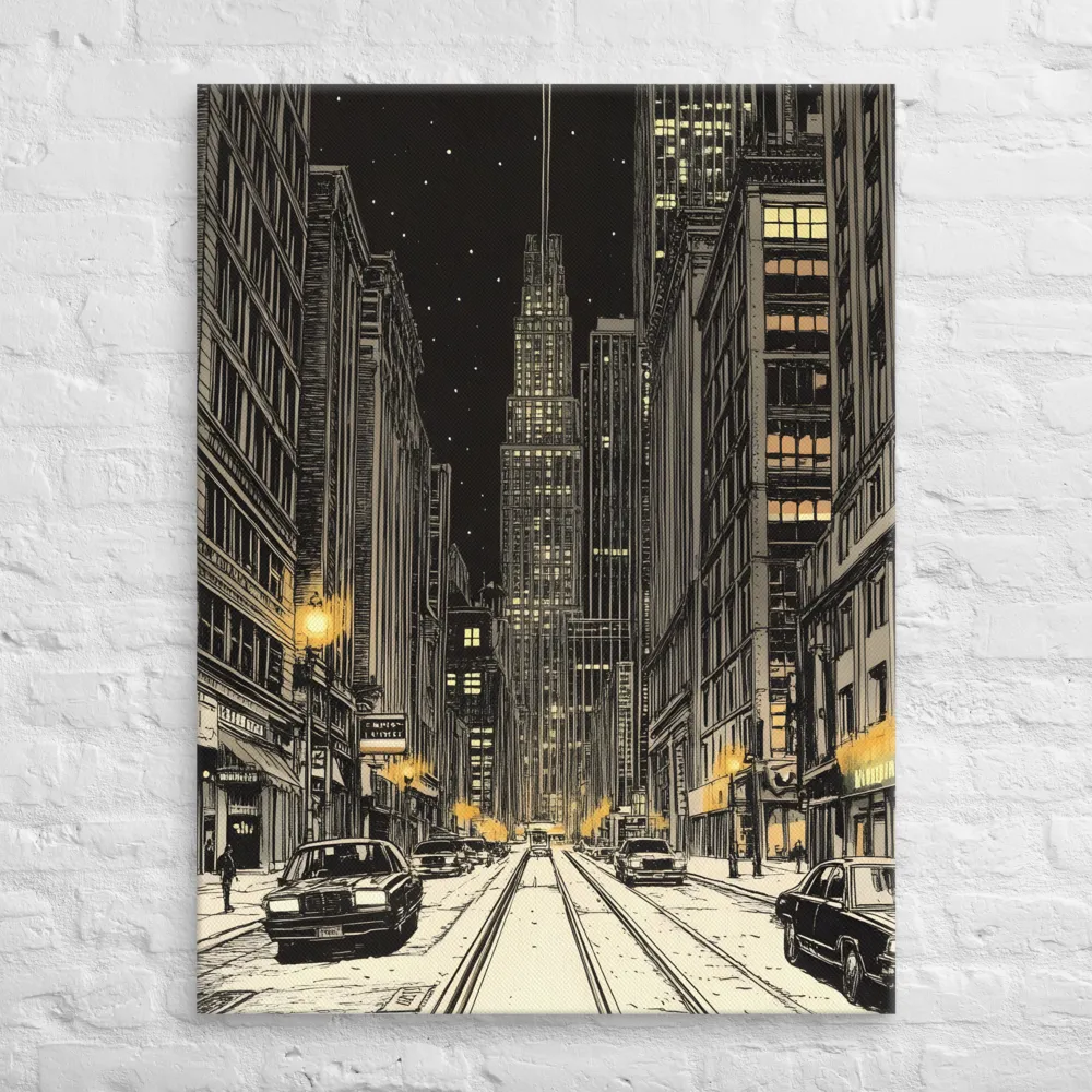 Whispers of the Night City | Canvas | 30″×40″