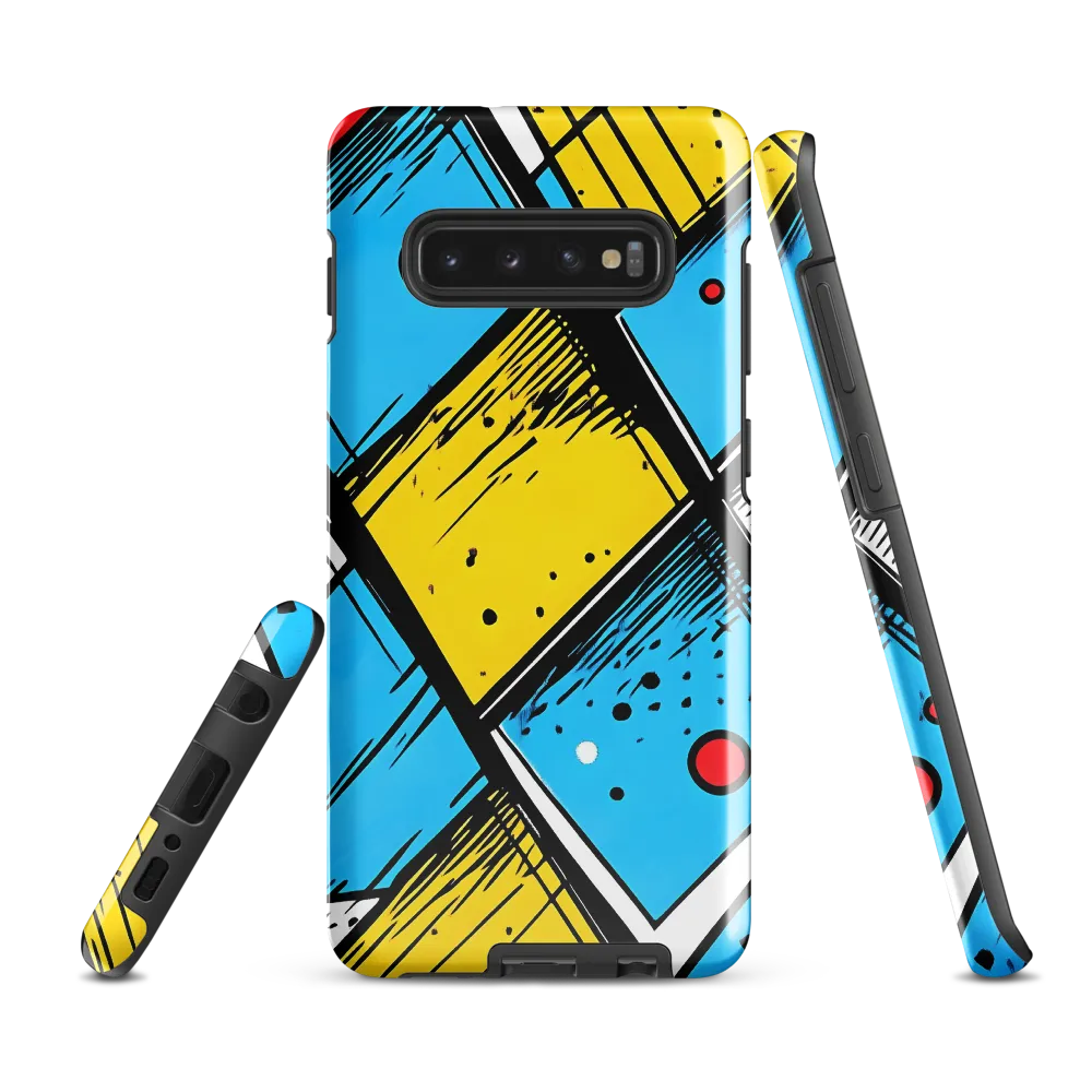 Dynamic Geometric Fusion | Phone Case |  S10 Plus | Tough Case | Glossy