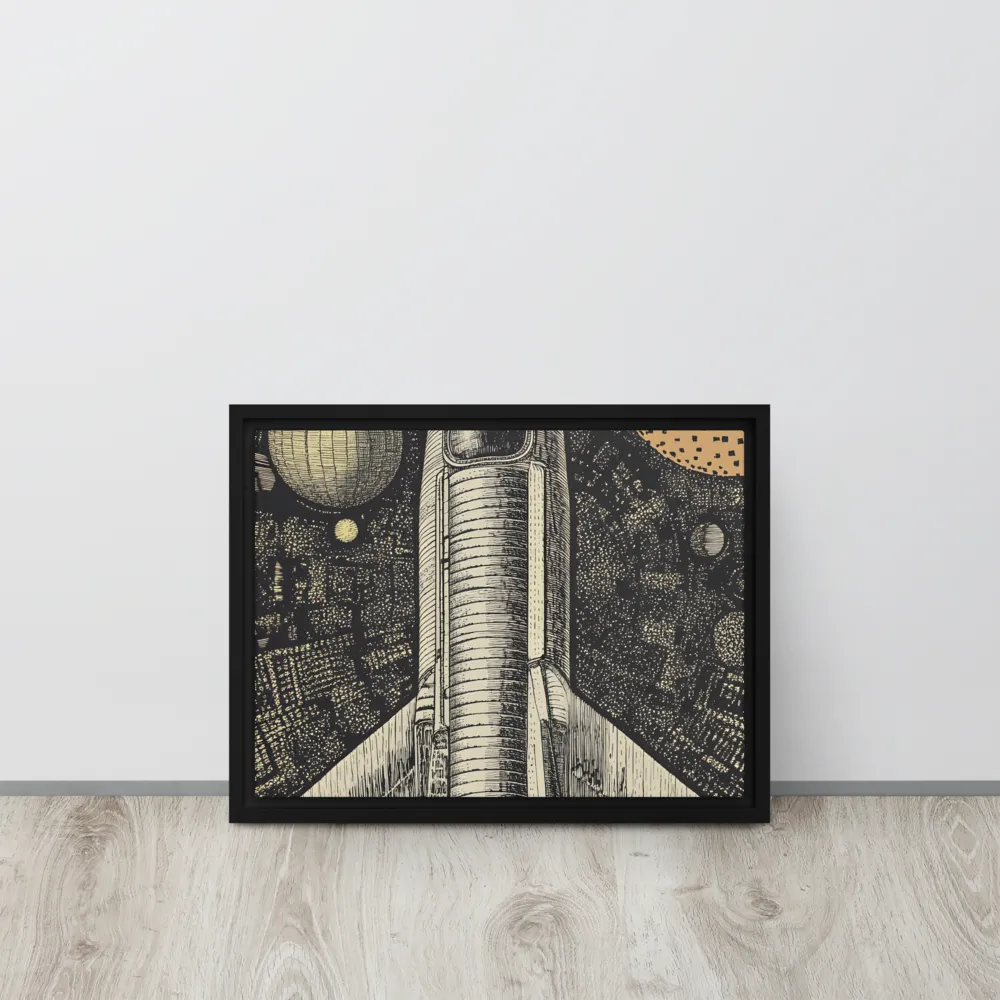 Voyage to the Unknown | Canvas with Black Frame | 12″×16″