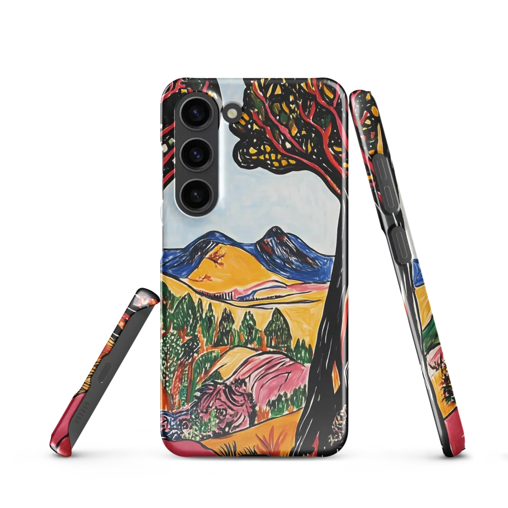 Vibrant Nature's Embrace | Phone Case |  S23 | Snap Case | Glossy