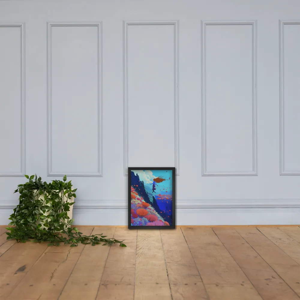 Whispers of Freedom | Poster with Black Frame | 12″×16″