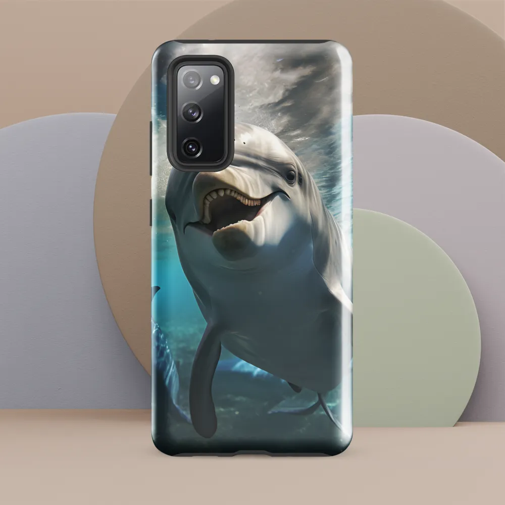 Beneath the Waves: A Dolphin's Dance