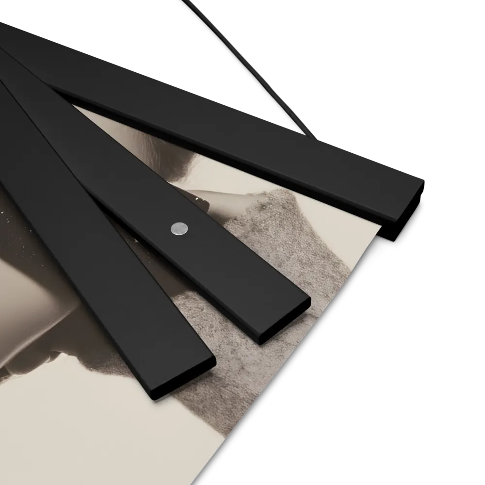 Celestial Elegance | Poster With Black Wood Hanger | 12″×12″