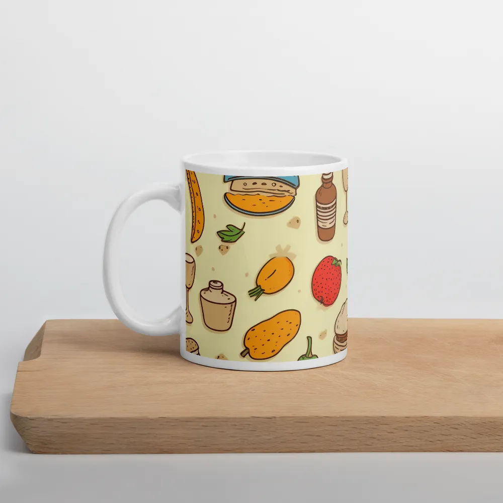 A Whimsical Feast of Colors | Mug with White inside | 11 oz