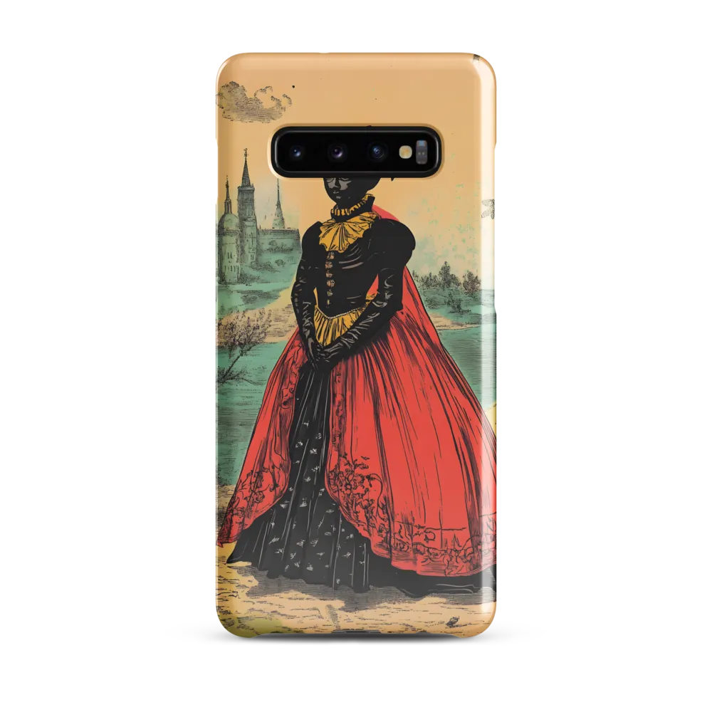 Elegance in Red and Gold | Phone Case |  S10 Plus | Snap Case | Glossy