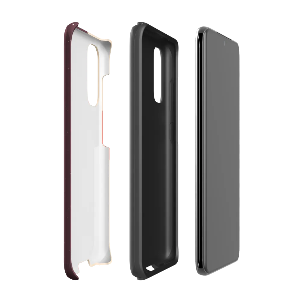Profile in Peach and Burgundy