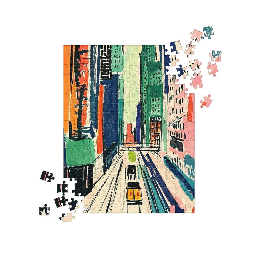 Urban Vibrance: A City in Motion | Jigsaw Puzzle | 252 pieces