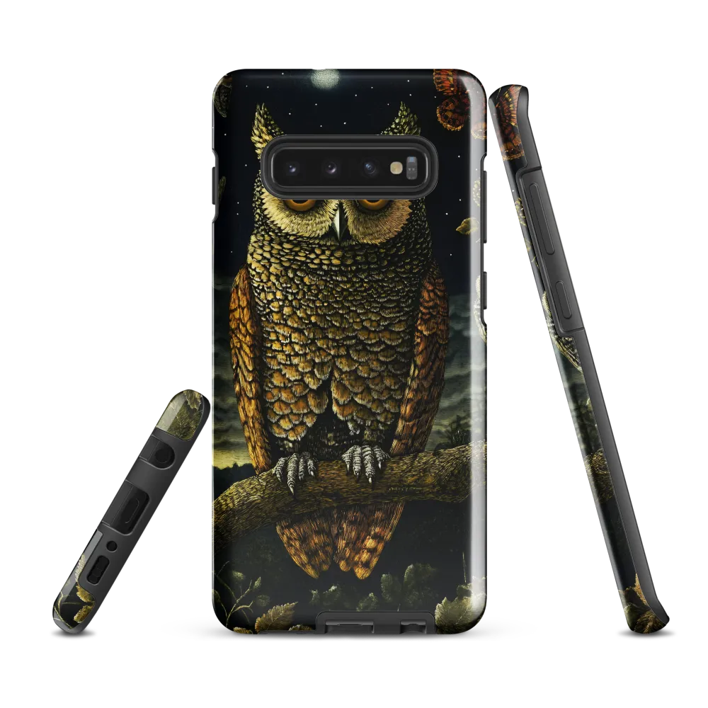 Mystical Night: The Guardian Owl | Phone Case |  S10 Plus | Tough Case | Glossy