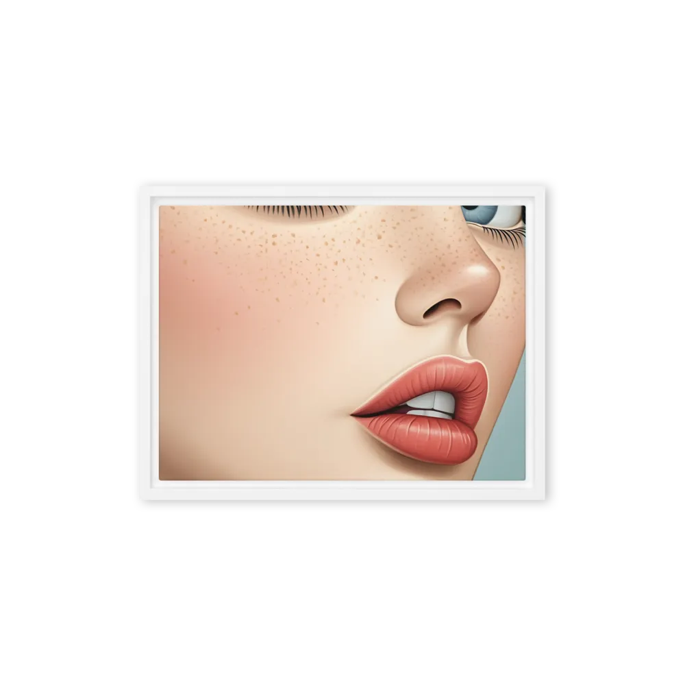 Intriguing Elegance | Canvas with White Frame | 12″×16″