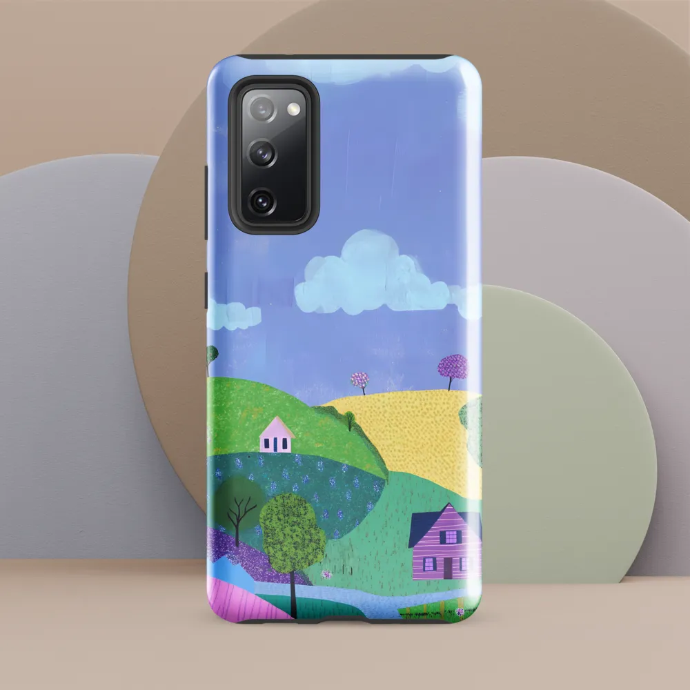 Whimsical Hills and Quaint Homes | Phone Case |  S20 FE | Tough Case | Glossy