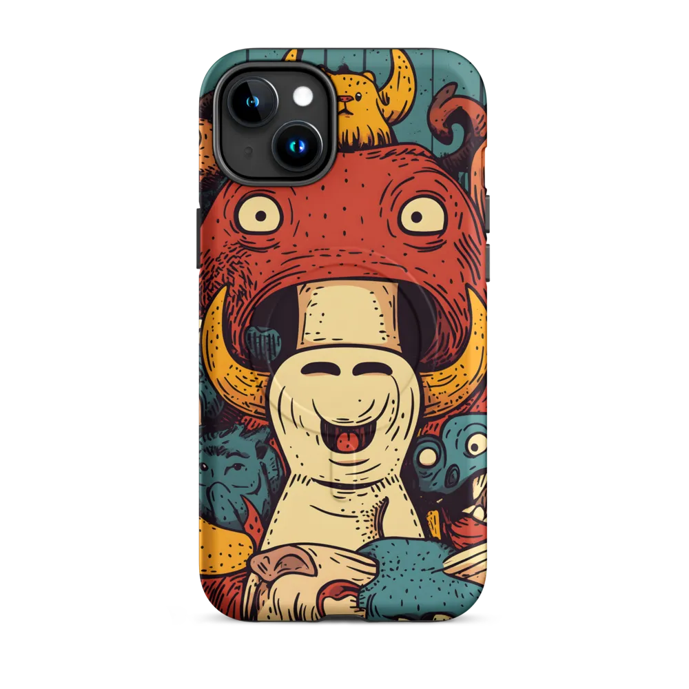 Whimsical Gathering of Creatures | Phone Case |  15 Plus | MagSafe® Tough Case | Matte