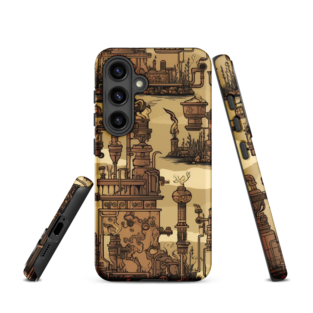 Whimsical Industrial Landscape | Phone Case |  S24 | Tough Case | Matte