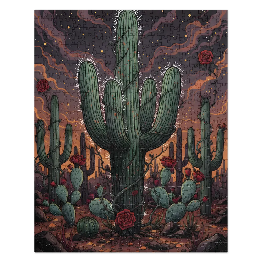 Desert Night Bloom 
 Jigsaw Puzzle