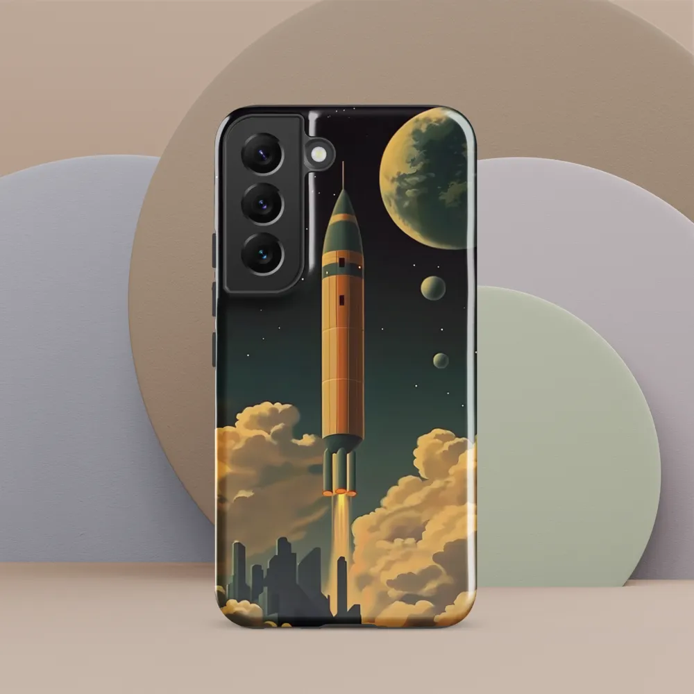Journey Through the Cosmic Frontier | Phone Case |  S22 | Tough Case | Glossy