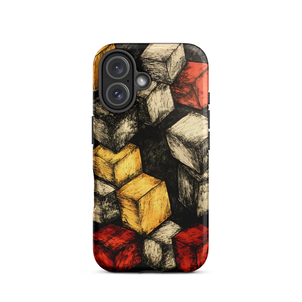 Dynamic Cubes: An Exploration in Color and Form | Phone Case