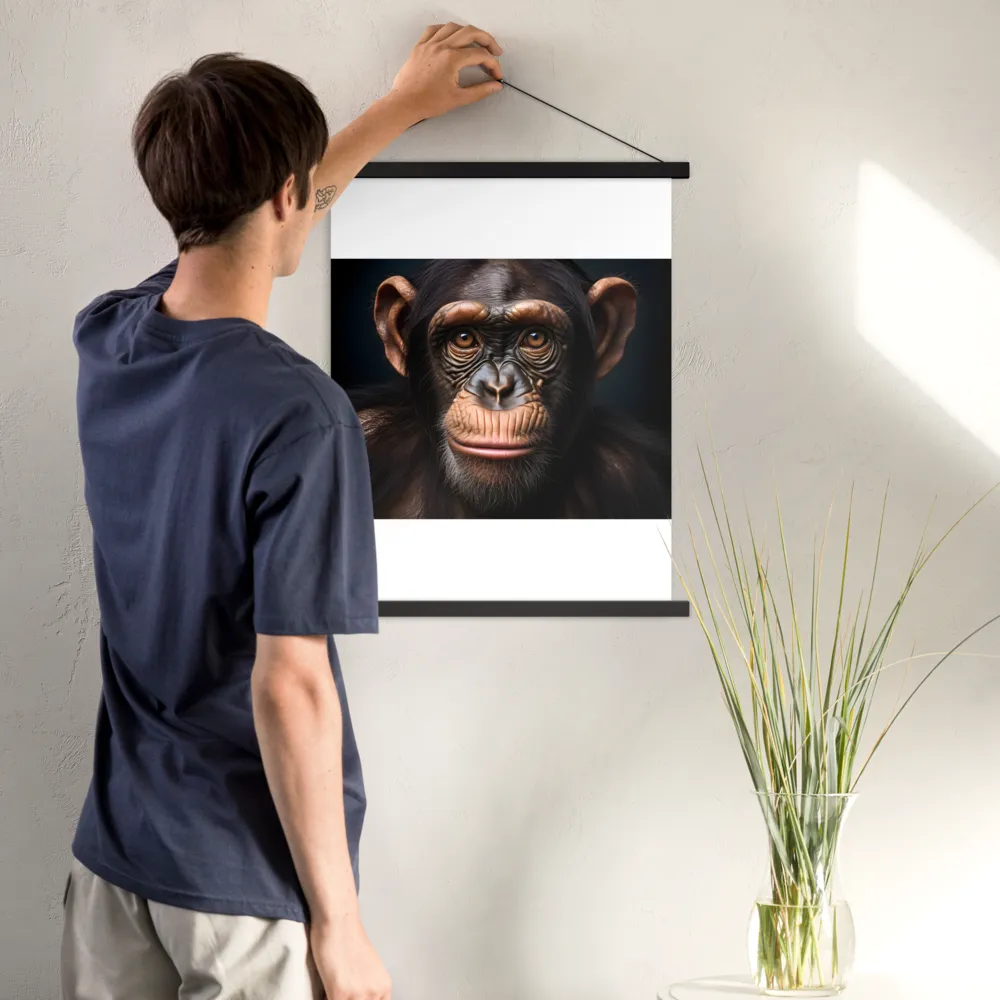 Whispers of Curiosity | Poster With Black Wood Hanger | 18″×24″
