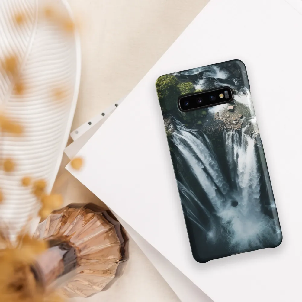 Nature's Power: The Cascading Waterfall | Phone Case |  S10 Plus | Snap Case | Matte