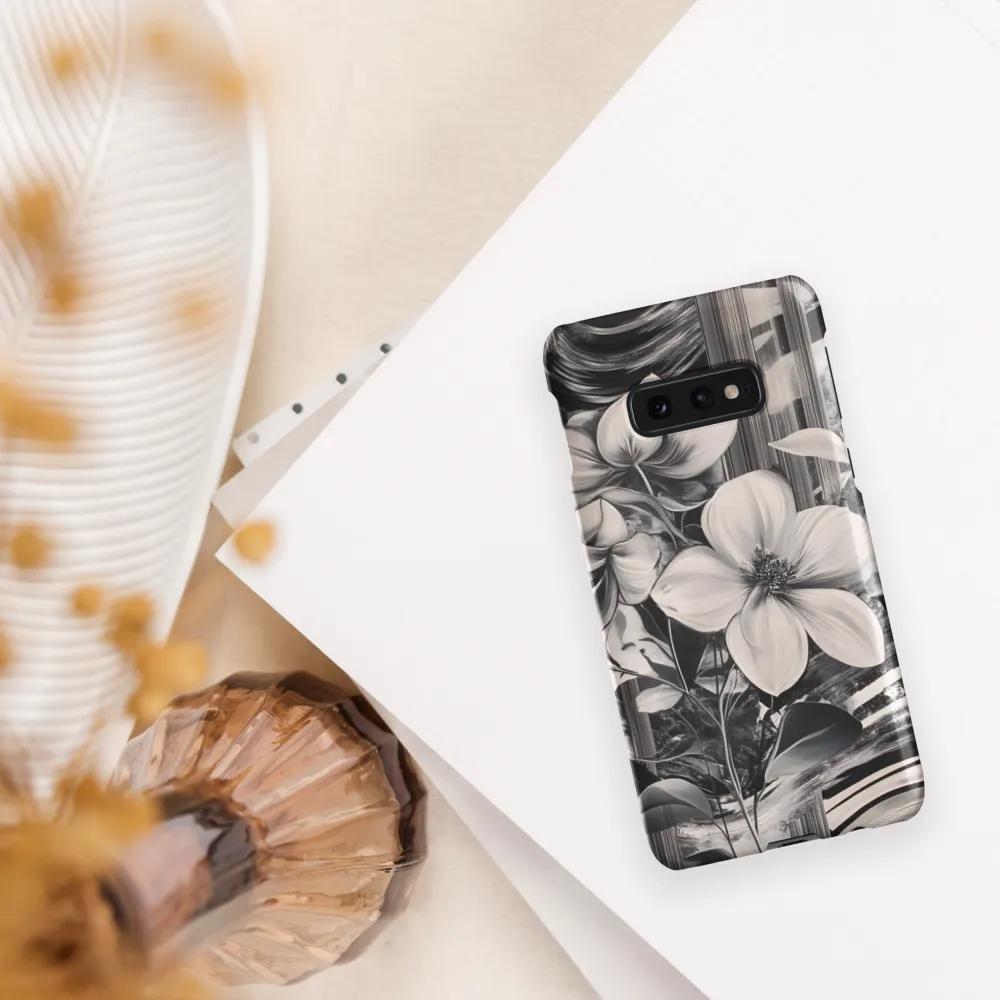 Ethereal Bloom: A Dance of Monochromes