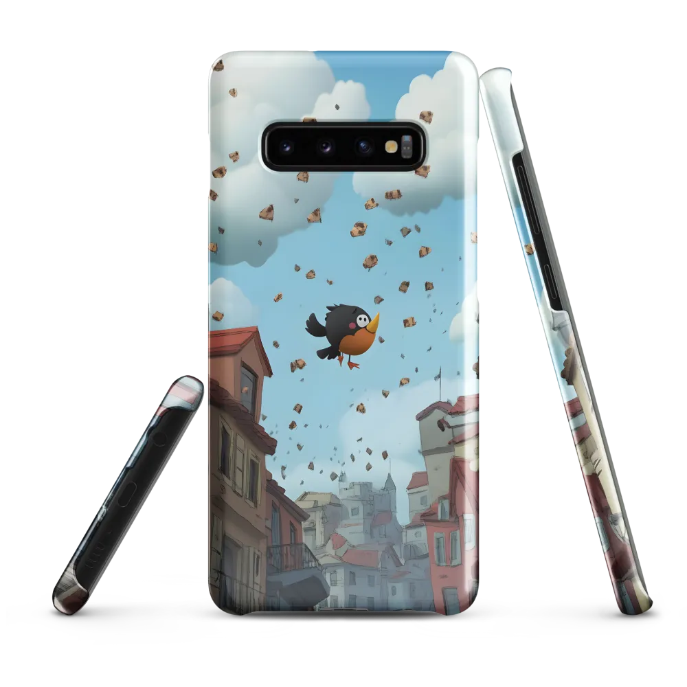 A Whimsical Flight Through Bread and Sky | Phone Case |  S10 Plus | Snap Case | Glossy