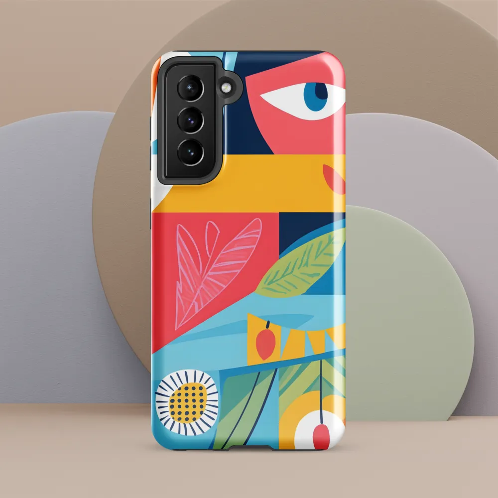 Vibrant Geometric Visage