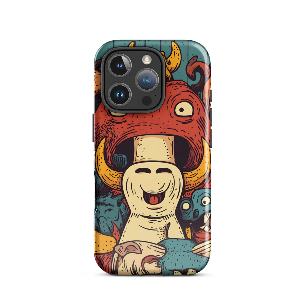 Whimsical Gathering of Creatures | Phone Case |  16 Pro | Tough Case | Glossy